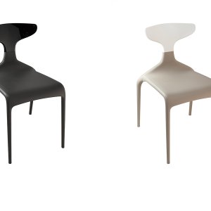 Chaise Punk de Green avec dossier en polycarbonate