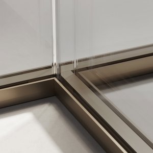 Détail du profilé de 65,2 mm de la cloison Slender