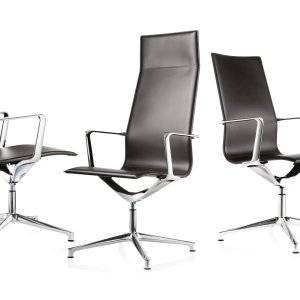 Kuna Chair en cuir blanc