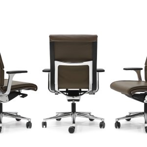 Piètement cinq branches sur roulettes de la Una Executive