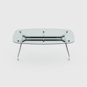 Poutre en aluminium extrudé du système UniTable d'ICF avec sa ligne décorative noire