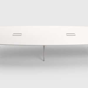 Plateau en placage chêne sur une table UniTable d'ICF