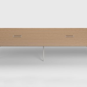 Table UniTable d'ICF au plateau en verre transparent de 15 mm