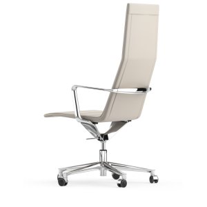 Valea Chair en tissu et en cuir côte à côte