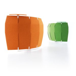 Deux banques Funny Sat associées en orange et vert