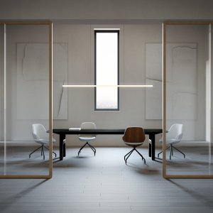 Bureau de direction avec Hito crédence et banquette garnie