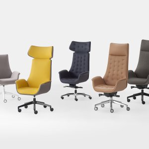 Fauteuil de direction Kriteria de Kastel à dossier haut