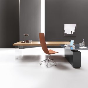 Table Kyo laquée noire pour salle du conseil