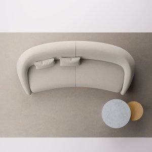 Salle d’attente d’un cabinet avec canapé Apper et deux fauteuils assortis