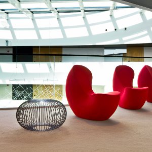 Fauteuil Nautile de Peter Harvey vu de trois quarts