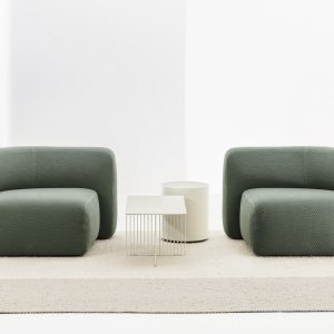 Canapé modulaire Suiseki dessiné par Andrea Steidl