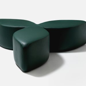 Pouf Trio Waves à trois feuilles