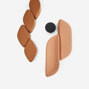 Couture renforcée sur un pouf Waves