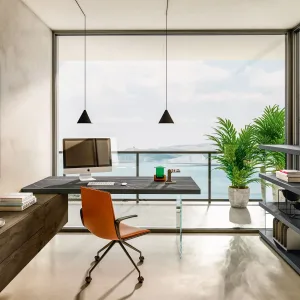 Insert XGlass dans le plateau du bureau Air