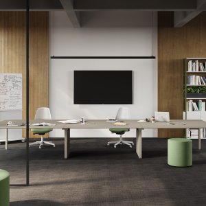 Détail du pied trapézoïdal 5th Element 58 x 50 mm à embout nylon