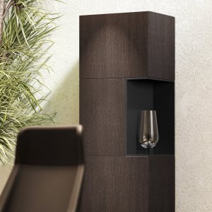 Meuble bas Monolith de 240 cm, portes réversibles pousser-pour-ouvrir