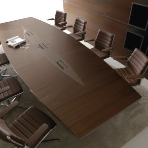 Crédence basse Lloyd H 86 avec top en éco-cuir Brown