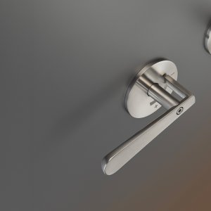 Lutezia de Cea Design, deux poignées en acier inoxydable satiné