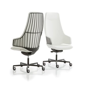 Fauteuil de direction Italia de Luxy à dossier haut