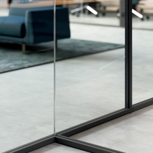 Cloison autoportante avec cadre supérieur du système M1 M2 M3