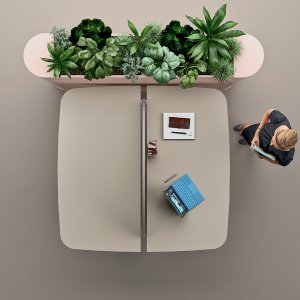 Table de réunion Otto de Martex pour échanges debout