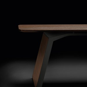 Plateau Metar avec insert de cuir vu de dessus