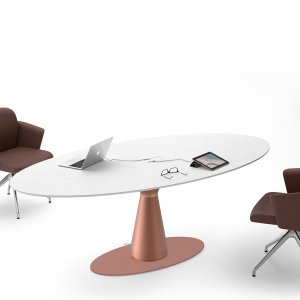 Table de reunion Metar de 440 cm en salle du conseil
