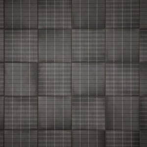 Mur de salle d'eau en grès Aurore Charcoal Grid L de Mutina