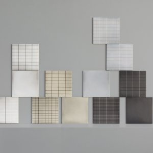 Echantillon de carreau Aurore Light Green Grid S format 20x20