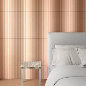 Listello à bord émaillé dans l'angle d'un mur Rombini