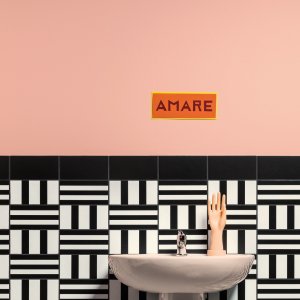 Décor Marghe Half Black en demi-format, Mattonelle Margherita