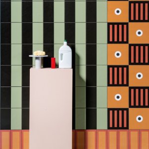 Carreau au motif Signs, Mattonelle Margherita de Mutina, 20,5 x 20,5 cm