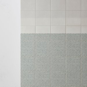 Motif Zigzag White de Tape Mutina sur base blanche