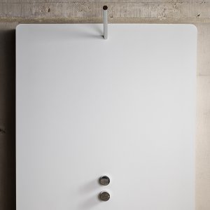 Pomme de pluie Opus avec groupe thermostatique en acier poli
