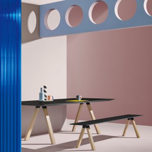 Chant fin du plateau stratifié 6 mm de l'Arki-Table