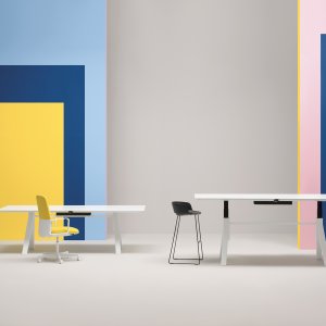 Arki-Table ADJ réglable en hauteur montée à 114 cm