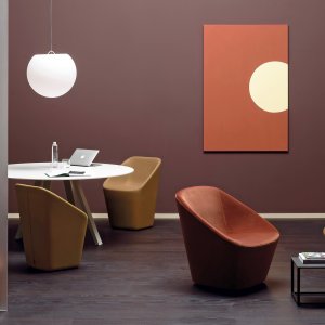 Arki-Table ARK/2 ronde sur croix en acier