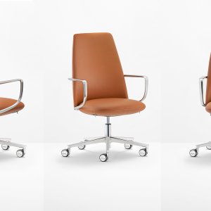 Fauteuil de direction Elinor 3755 de Pedrali à dossier haut