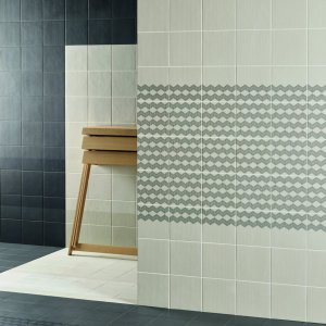 Motif Mesh Green de la collection Tape en grès émaillé