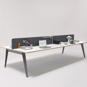 Bench linéaire Pigreco avec caisson Slim en métal