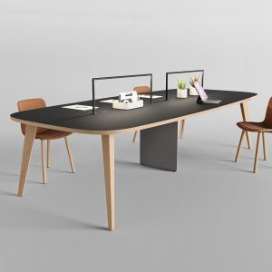 Plateau Fenix à chant chêne d'une table Pigreco