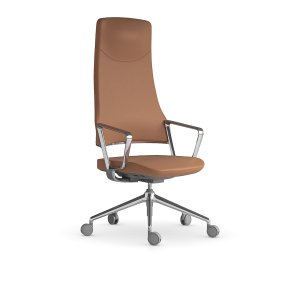 Fauteuil de direction Aventador de Quinti à dossier haut