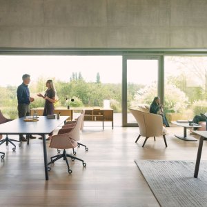 Panneau latéral en chêne anthracite du fauteuil se:mission