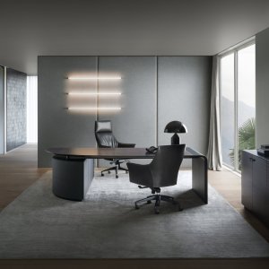 Bureau de direction Siena d'i4Mariani en ébène de Macassar