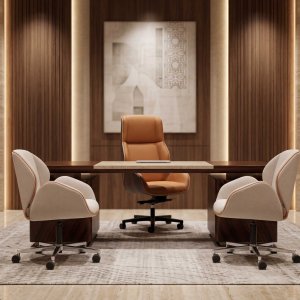 Fauteuil de direction Suoni de Vaghi vu de trois quarts
