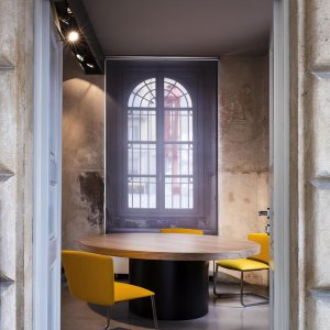 Bureaux de direction Asymmetrical 307 × 200 cm laqués Nero mat