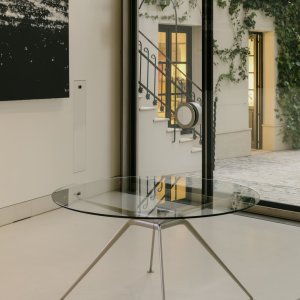 Table a double poutre Cosmos avec plateau en chene clair