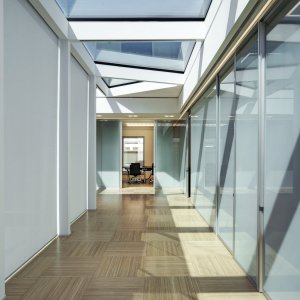 Cloison W80 simple vitrage au nu extérieur