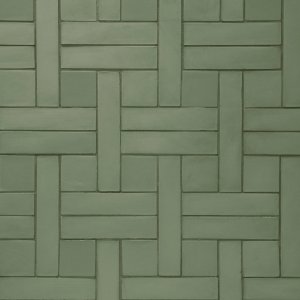 Sol exterieur en Weaving teinte Green