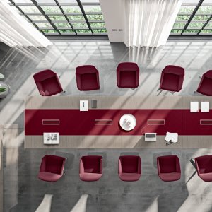 Table basse X10 au piètement en anneau d'acier